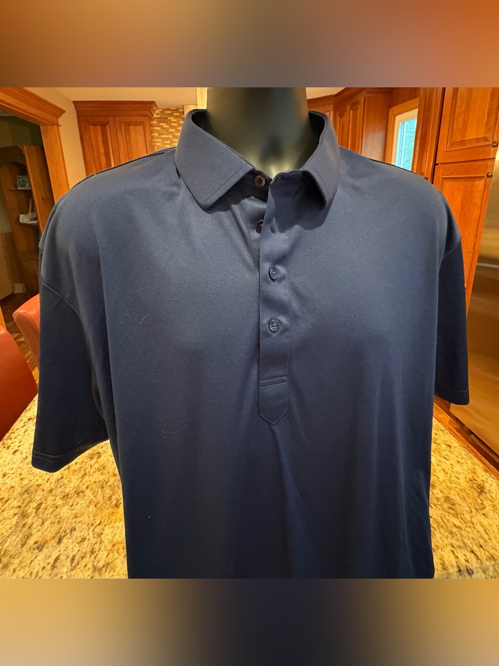 Collar & Co. Men's Polo. Sharp blue with Classic Collared Style